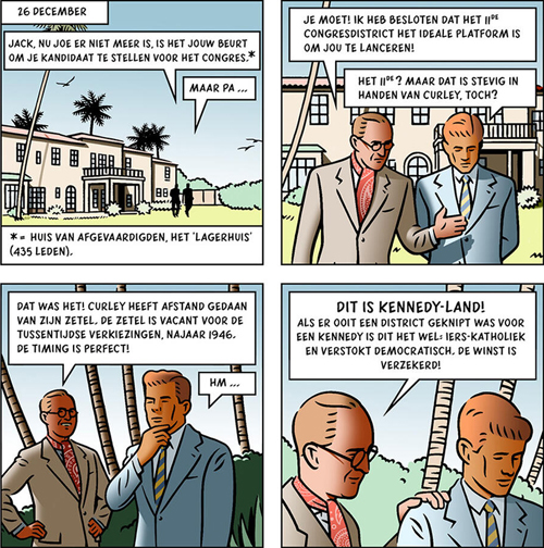 Mythe in de maak | De Kennedy files | Striparchief