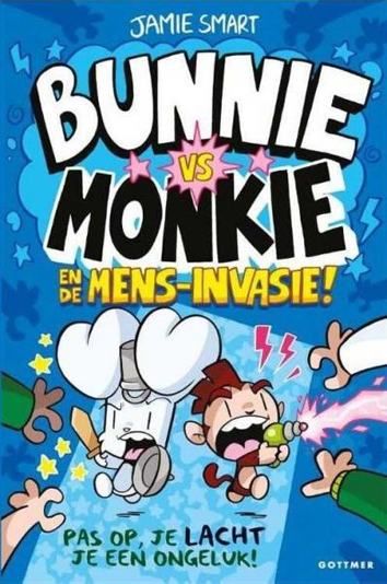 Bunnie vs Monkie en de mens-invasie | Bunnie vs Monkie | Striparchief